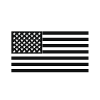 Symbol für amerikanische Flagge (Hergestellt in den USA)